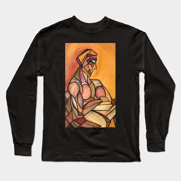 Thinker Long Sleeve T-Shirt by Kurtcmo